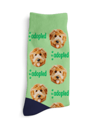 Személyre szabott zoknik - Örökbe fogadott