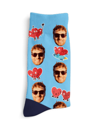 Személyre szabott zoknik - Szívek