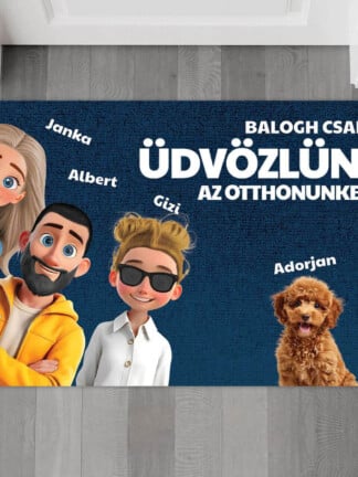 Személyre szabható lábtörlő - Otthon, de aranyos