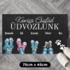 Személyre szabott lábtörlő - Családtagok cipői