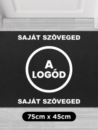 Személyre szabott lábtörlő a logóddal