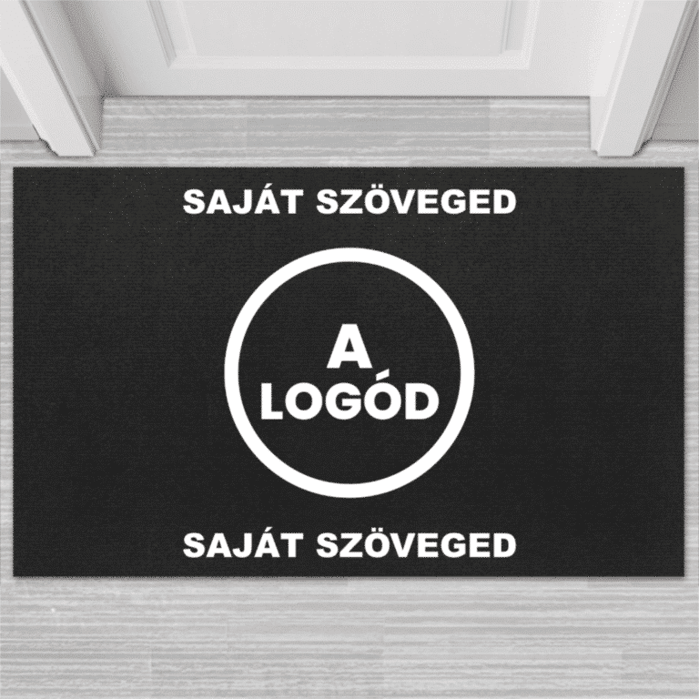 Személyre szabott lábtörlő a logóddal