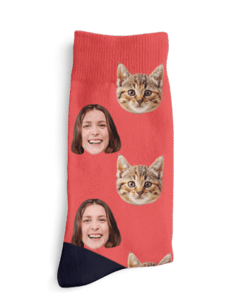 Személyre szabott zokni arcokkal