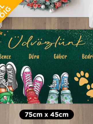 Személyre szabott lábtörlő - Tornacipő - Ünnepek