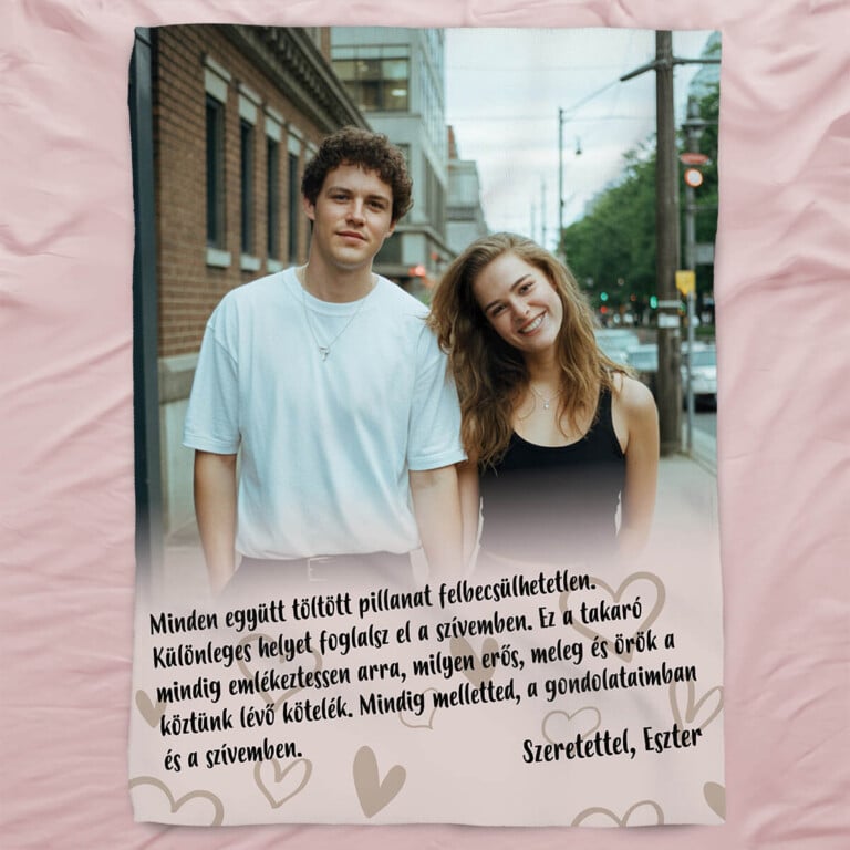 Személyre szabott takaró - Mindig melletted