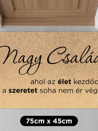 Személyre szabható lábtörlő – Szeretettel teli otthon