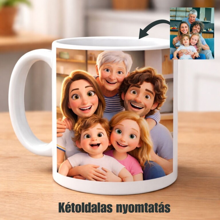 Személyre szabott animált bögre