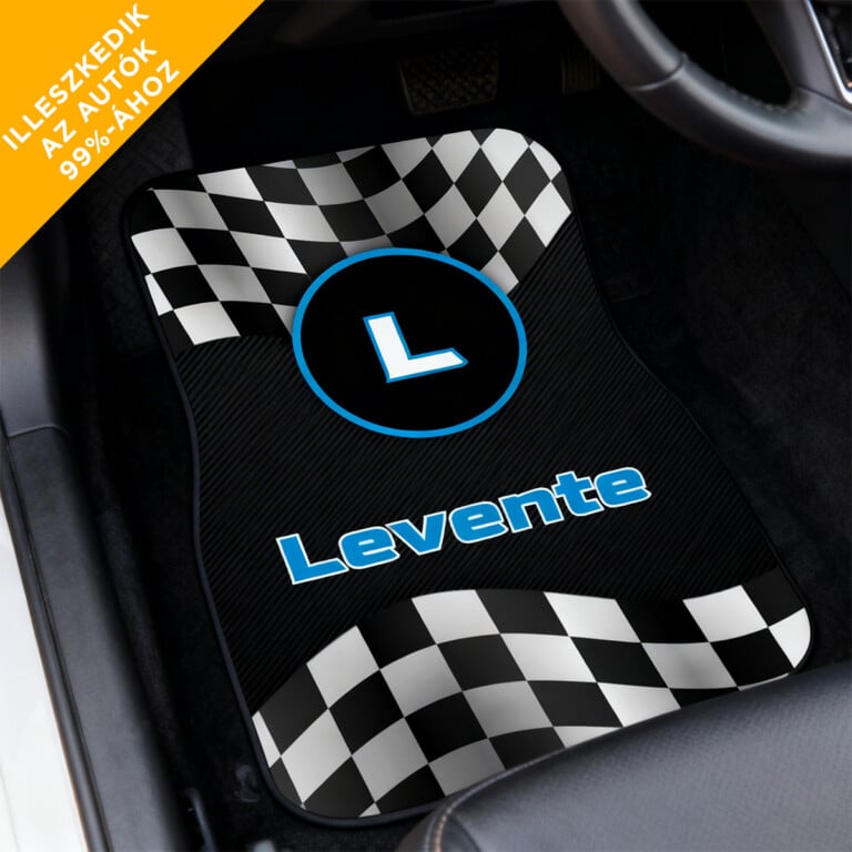 Személyre szabott autószőnyegek – Verseny motívummal