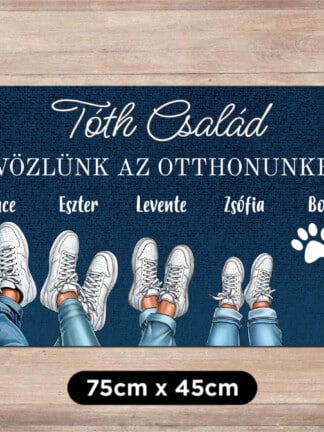 Személyre szabott lábtörlő – Menő családi sportcipő