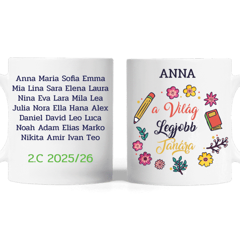 Egyedi bögre - A világ legjobb tanára