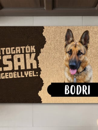 Személyre szabott lábtörlő – Látogatók csak engedéllyel