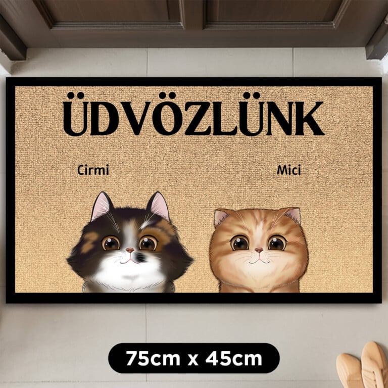 Személyre szabott lábtörlő – Üdv alattvalók