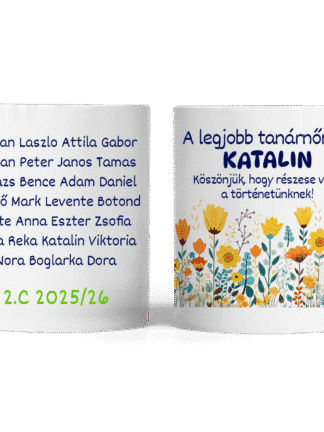Egyedi bögre - A legjobb tanárnőnek