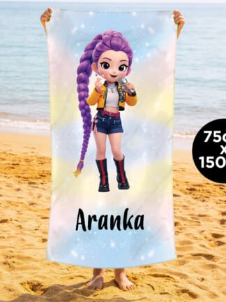 Személyre szabott strandtörölköző – Kis csillag