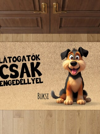 Személyre szabott lábtörlő – Látogatók csak engedéllyel