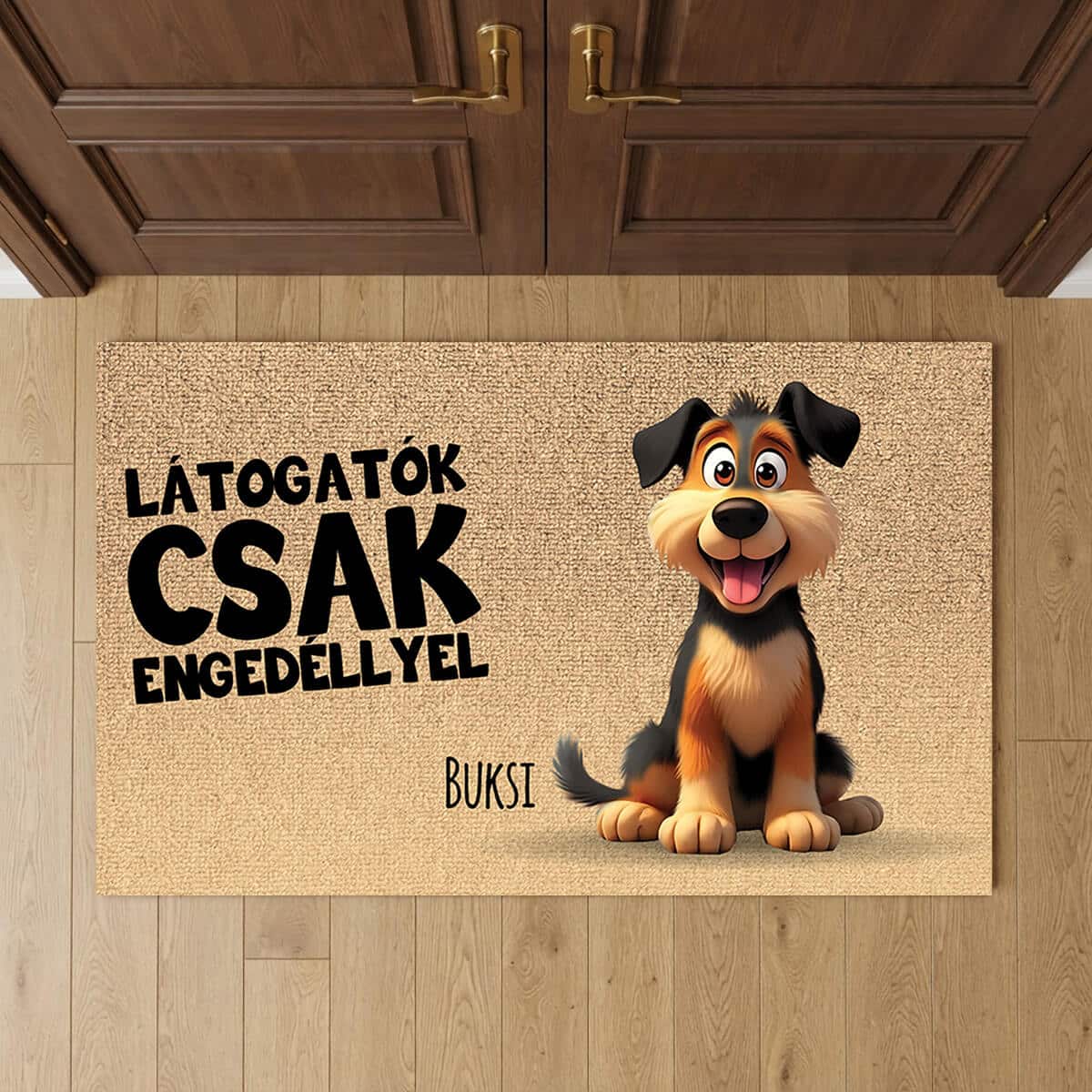 Személyre szabott lábtörlő – Látogatók csak engedéllyel