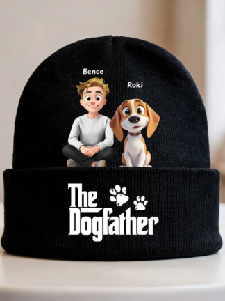 Személyre szabott téli sapka - The dogfather